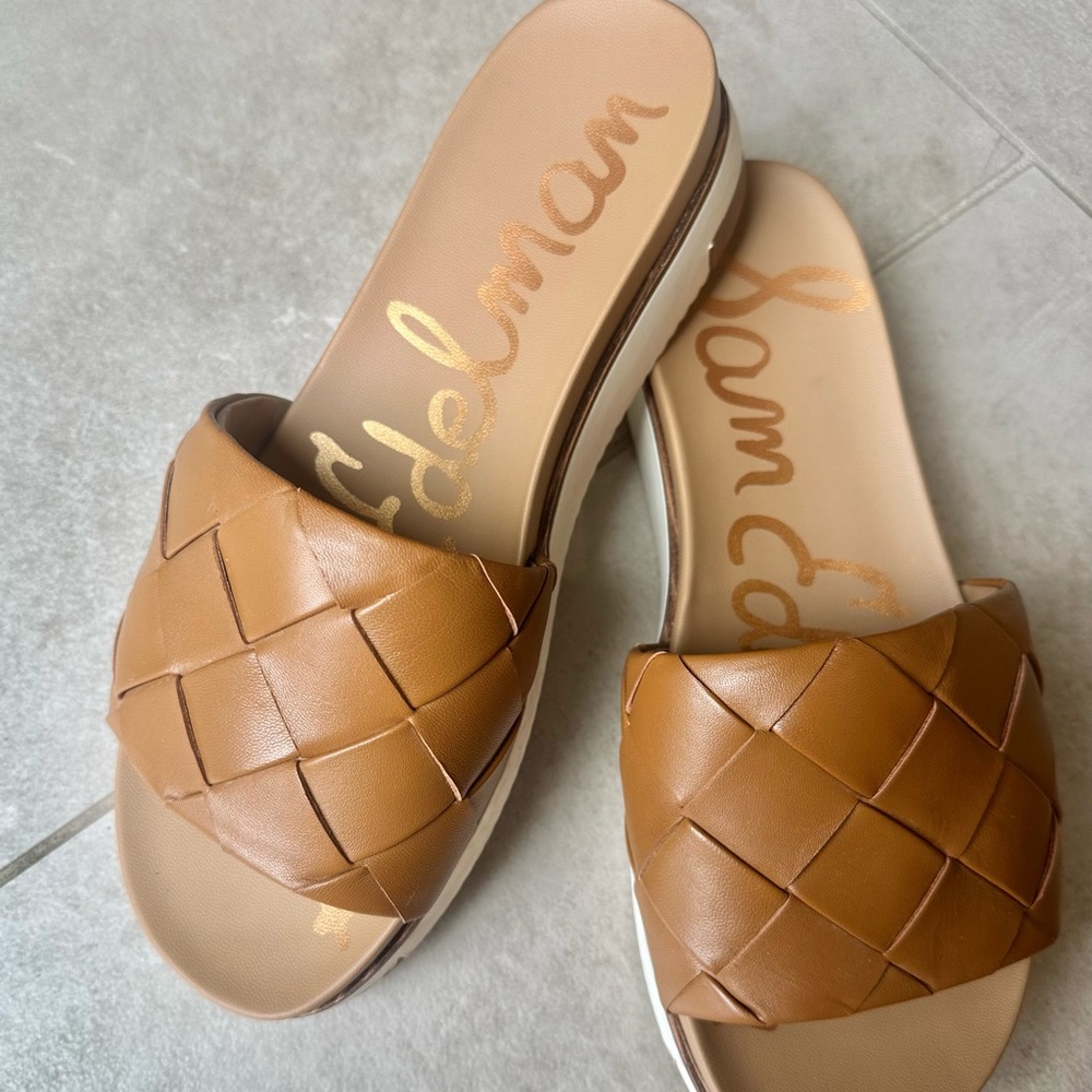Sam Edelman slide woven platform 7